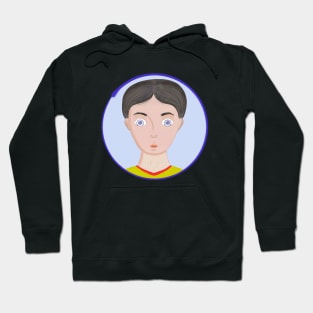 Cute Boy with Huge Eyes Hoodie